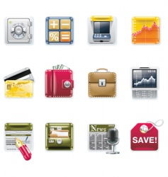 Universal square icons vector image