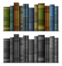Vintage books vector image