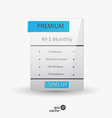 Web Boxes Hosting Plans vector image