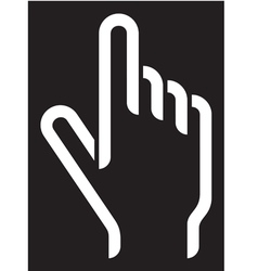 Hand cursor vector image