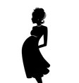 Pregnant vector image
