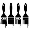 Paintbrush set vector image