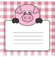Pig vector image