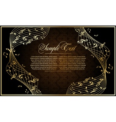 Music abstract background vector image