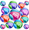 Discount labels vector image
