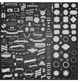 Huge set of vintage styled design hipster icons vector image