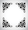 Decorative vintage frame vector image