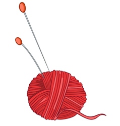 Cartoon home miscellaneous knitting thread vector image