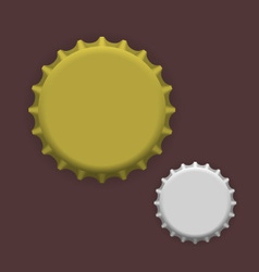 Bottle caps vector image