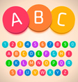 3D Colorful Alphabet vector image
