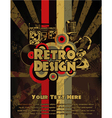 Retro grunge concert poster vector image