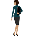 A woman in a office vector image
