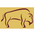 Bison vector image