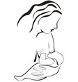 Breastfeeding vector image