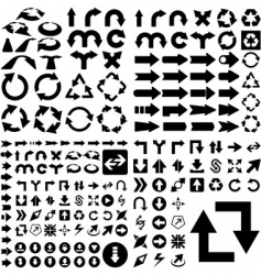 Arrow set vector image