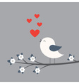 Cute bird vector image
