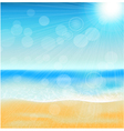 Summer sea beach Summer sea beach vector image