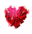 Broken heart vector image
