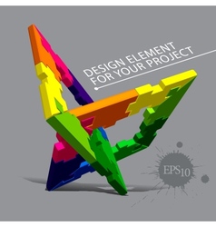 Puzzle element for your project vector image