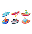 Various ships vector image