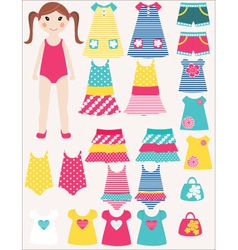 Dress me vector image