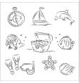 Scuba diving vector image