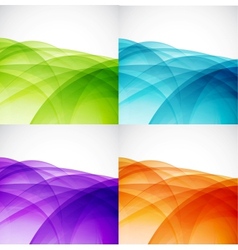 Wave color backgrounds vector image