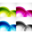 Wave color backgrounds vector image