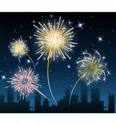 Fireworks vector image