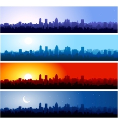 City skyline vector image