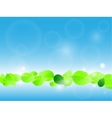 Fresh green leaves vector image