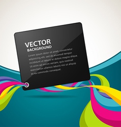 Abstract artistic colorful ribbon background vector image