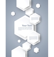 Abstract background with hexagons vector image
