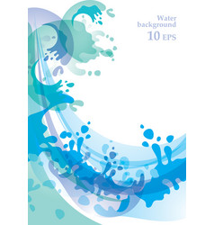 Water background vector image