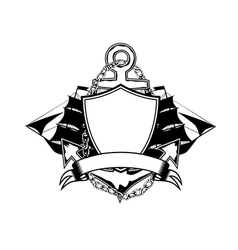 Ships and anchers vector image