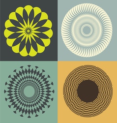 Optical collection print vector image
