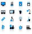Home equipment icons vector image