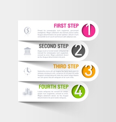 Modern business infographics template vector image