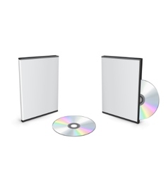 Blank dvd case vector image