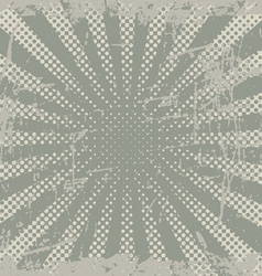 Grunge halftone rays vector image