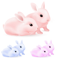 Easter rabbits vector image