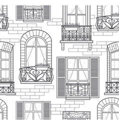 Seamless windows pattern vector image