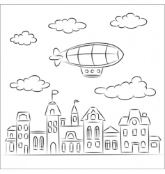 Zeppelin vector image
