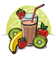 Fruit cocktail vector image