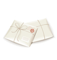 Parcel post tied with twine vector image