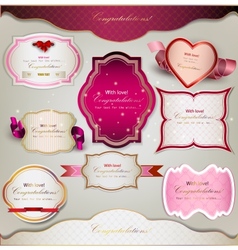 Set of holiday banners vector image