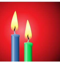 Candles vector image