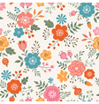 Flower pattern vector image