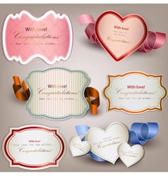 Set of holiday banners vector image