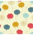 Seamless pattern with cute umbrellas vector image